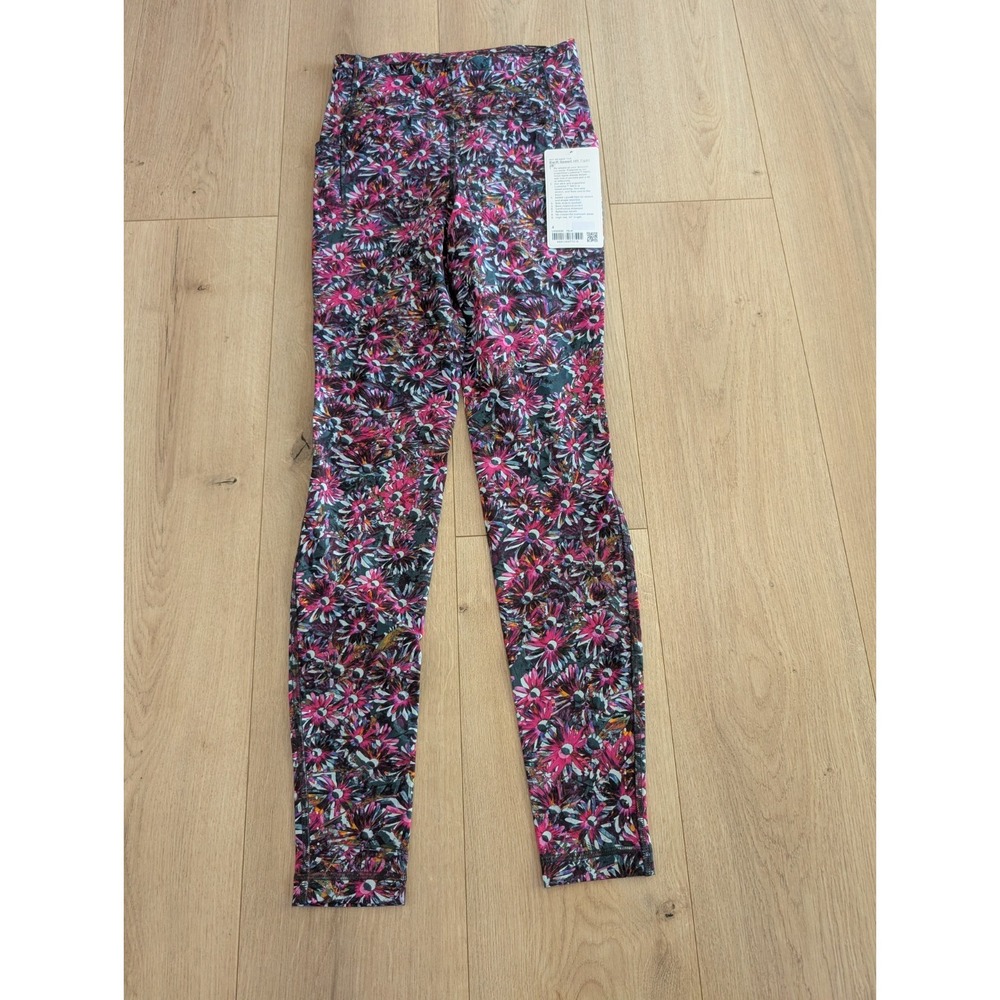 NWT Lululemon Swift‎ Speed High-Rise Tight 28" Floral Electric Multi Sz 4 W5DD9S